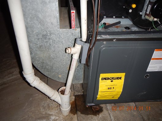 Anytime you see moisture around the furnace, immediate repair is needed.  