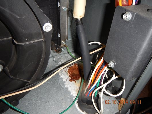 leak where a hose clamp is missing.